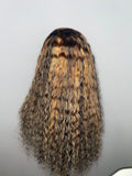 26 inch Highlighted Deep Wave Frontal Wig